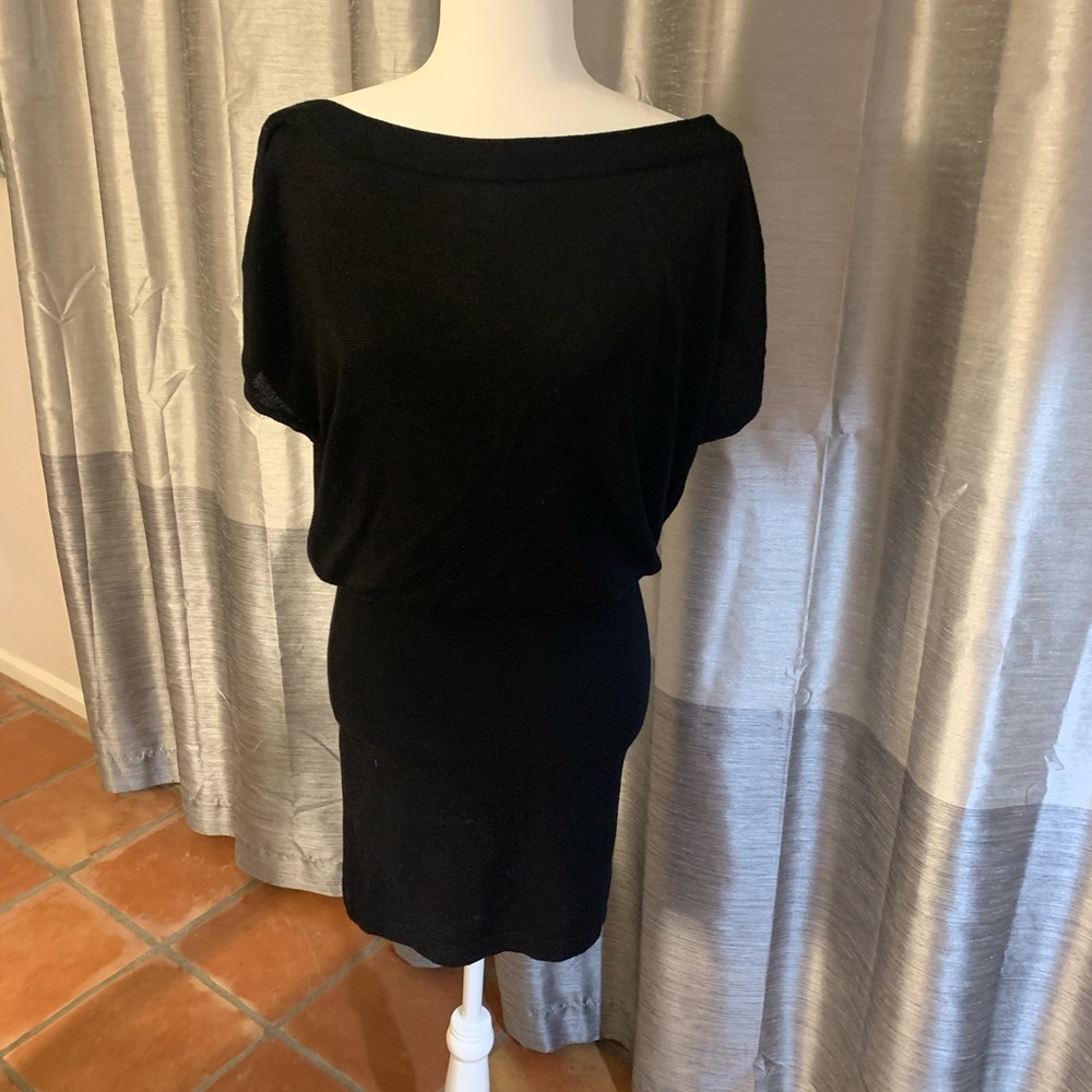 Social knit off the shoulder dress
